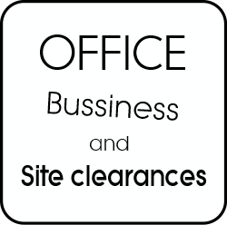 Office bussiness and site clearance.