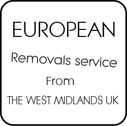 European removals service from the west midlands UK.